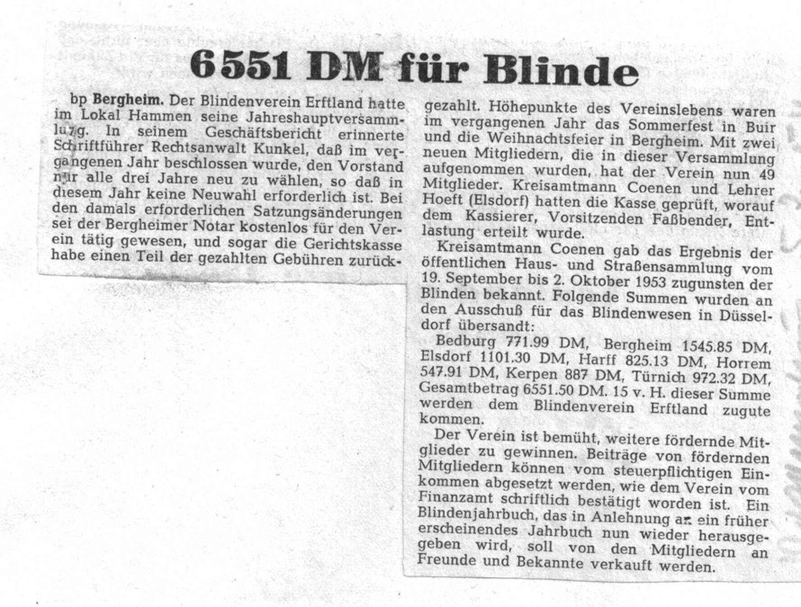 6551 DM für Blinde